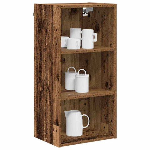 vidaXL Hanging cabinet Riga Old Wood 40 x 29.5 x 80 cm Engineered Wood