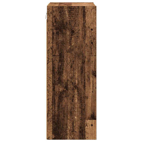 vidaXL Hanging cabinet Riga Old Wood 40 x 29.5 x 80 cm Engineered Wood