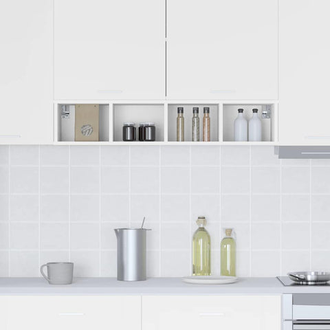 vidaXL Hanging cabinet Riga White 20 x 29.5 x 100 cm Engineered Wood