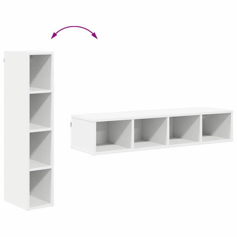 vidaXL Hanging cabinet Riga White 20 x 29.5 x 100 cm Engineered Wood