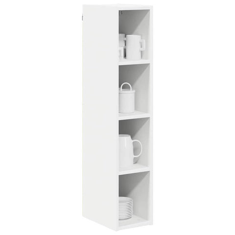 vidaXL Hanging cabinet Riga White 20 x 29.5 x 100 cm Engineered Wood