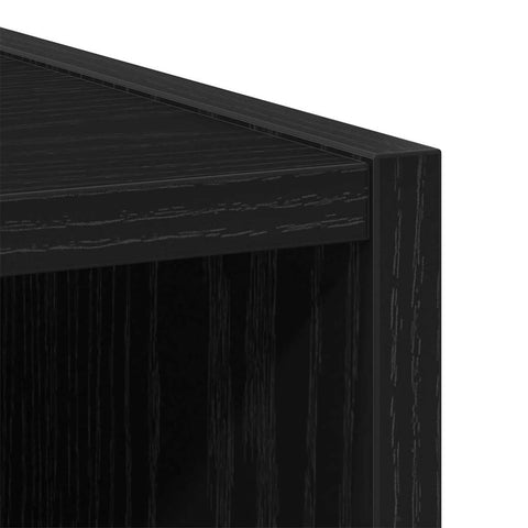 vidaXL Hanging cabinet with Shelf Riga Black Oak 20 x 29.5 x 100 cm