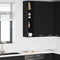 vidaXL Hanging cabinet with Shelf Riga Black Oak 20 x 29.5 x 100 cm
