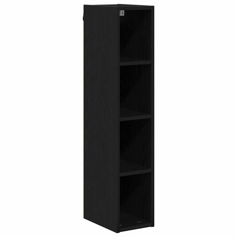 vidaXL Hanging cabinet with Shelf Riga Black Oak 20 x 29.5 x 100 cm