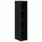 vidaXL Hanging cabinet with Shelf Riga Black Oak 20 x 29.5 x 100 cm