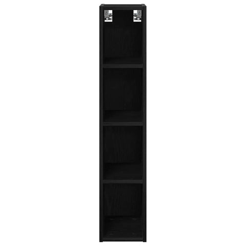 vidaXL Hanging cabinet with Shelf Riga Black Oak 20 x 29.5 x 100 cm