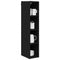 vidaXL Hanging cabinet with Shelf Riga Black Oak 20 x 29.5 x 100 cm