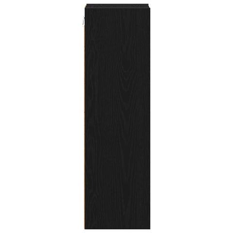 vidaXL Hanging cabinet with Shelf Riga Black Oak 20 x 29.5 x 100 cm