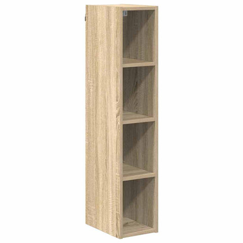 vidaXL Hanging cabinet with Shelf Riga Sonoma Oak 20 x 29.5 x 100 cm