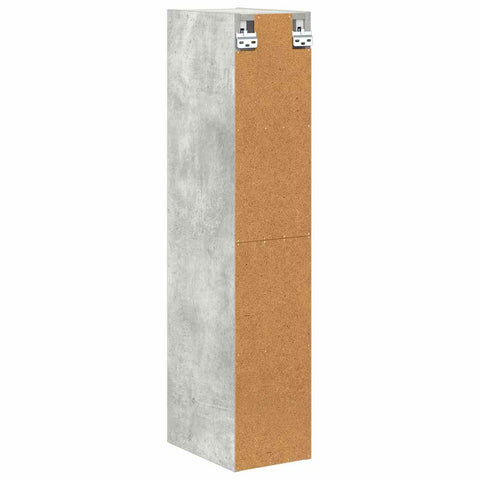 vidaXL Hanging cabinet Riga Concrete Grey 20 x 29.5 x 100 cm