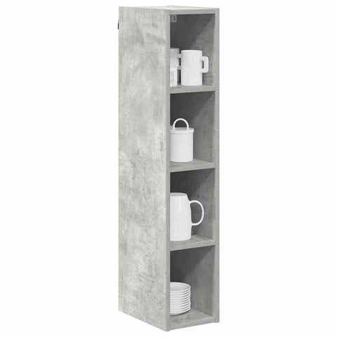 vidaXL Hanging cabinet Riga Concrete Grey 20 x 29.5 x 100 cm