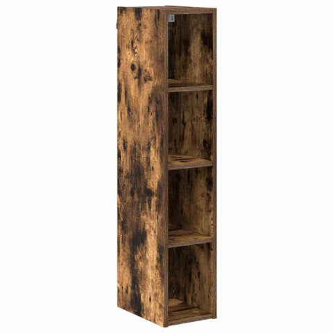 vidaXL Hanging cabinet with Shelf Riga Smoked Oak 20 x 29.5 x 100 cm
