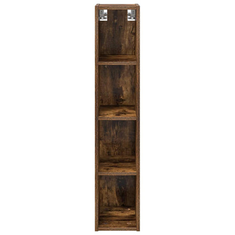 vidaXL Hanging cabinet with Shelf Riga Smoked Oak 20 x 29.5 x 100 cm