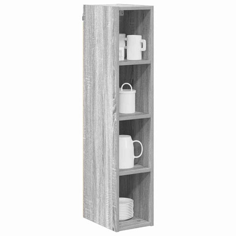 vidaXL Hanging cabinet with Shelf Riga Grey Sonoma 20 x 29.5 x 100 cm