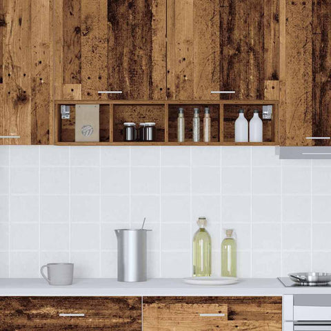 vidaXL Hanging cabinet with Shelf Riga Old Wood 20 x 29.5 x 100 cm