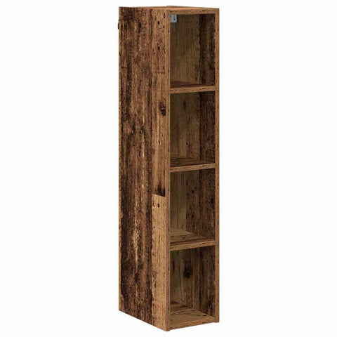 vidaXL Hanging cabinet with Shelf Riga Old Wood 20 x 29.5 x 100 cm