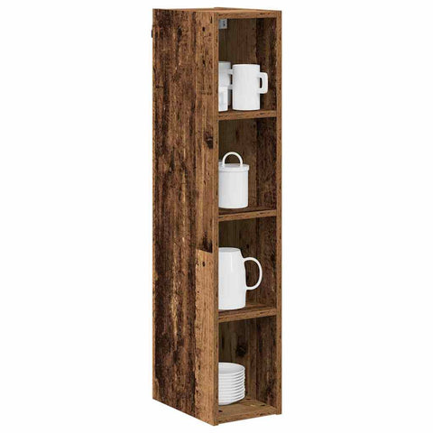 vidaXL Hanging cabinet with Shelf Riga Old Wood 20 x 29.5 x 100 cm