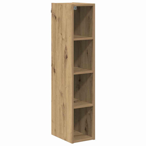 vidaXL Hanging cabinet with Shelf Riga Artisan Oak 20 x 29.5 x 100 cm
