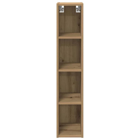 vidaXL Hanging cabinet with Shelf Riga Artisan Oak 20 x 29.5 x 100 cm