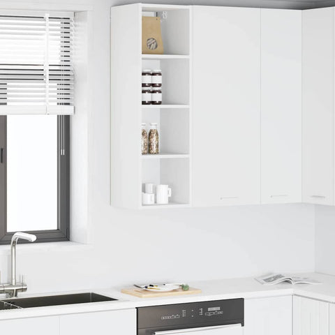 vidaXL Hanging cabinet Riga White 30 x 29.5 x 100 cm Engineered Wood