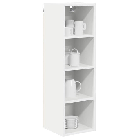vidaXL Hanging cabinet Riga White 30 x 29.5 x 100 cm Engineered Wood