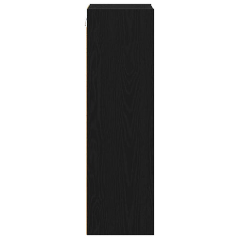 vidaXL Hanging cabinet with Shelf Riga Black Oak 30 x 29.5 x 100 cm