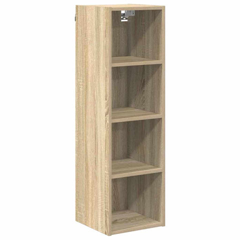 vidaXL Hanging cabinet with Shelf Riga Sonoma Oak 30 x 29.5 x 100 cm