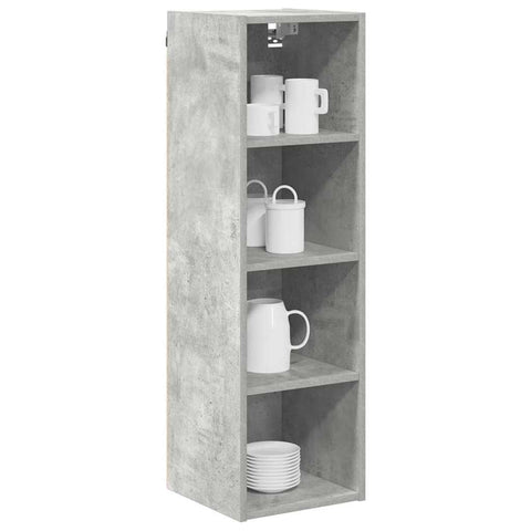 vidaXL Hanging cabinet Riga Concrete Grey 30 x 29.5 x 100 cm