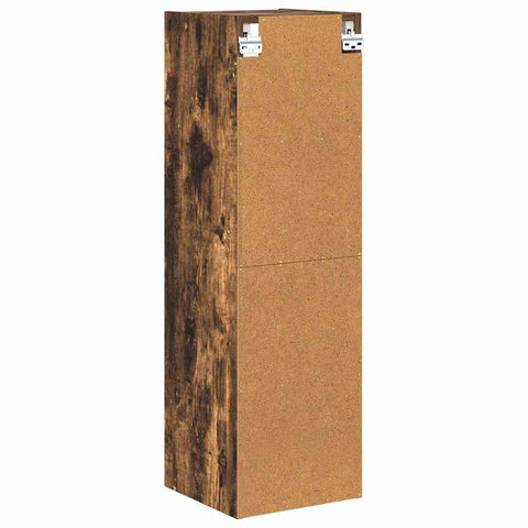 vidaXL Hanging cabinet with Shelf Riga Smoked Oak 30 x 29.5 x 100 cm
