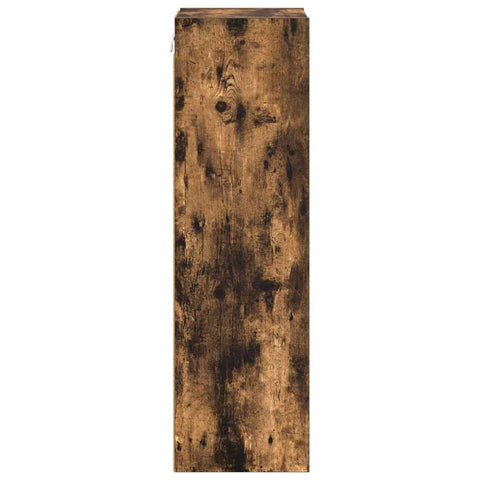 vidaXL Hanging cabinet with Shelf Riga Smoked Oak 30 x 29.5 x 100 cm