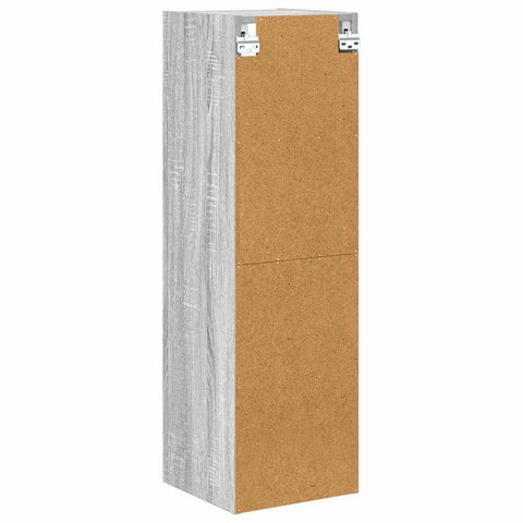 vidaXL Hanging cabinet with Shelf Riga Grey Sonoma 30 x 29.5 x 100 cm