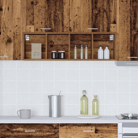 vidaXL Hanging cabinet with Shelf Riga Old Wood 30 x 29.5 x 100 cm