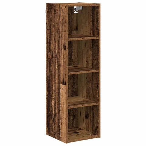 vidaXL Hanging cabinet with Shelf Riga Old Wood 30 x 29.5 x 100 cm