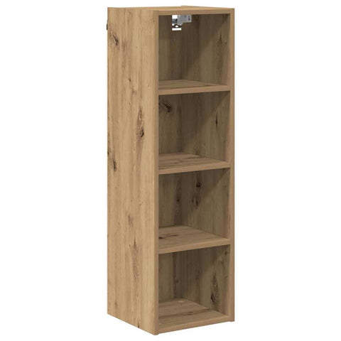 vidaXL Hanging cabinet with Shelf Riga Artisan Oak 30 x 29.5 x 100 cm