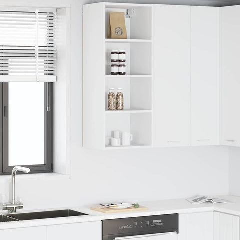 vidaXL Hanging Cabinet Riga White 40 x 29.5 x 100 cm Engineered Wood