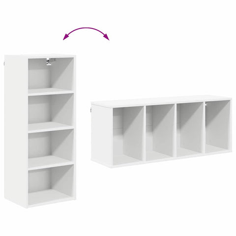 vidaXL Hanging Cabinet Riga White 40 x 29.5 x 100 cm Engineered Wood