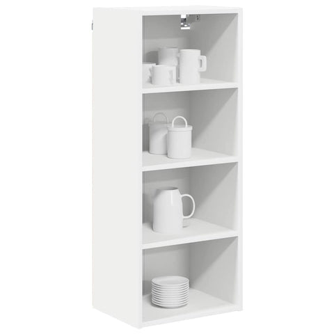 vidaXL Hanging Cabinet Riga White 40 x 29.5 x 100 cm Engineered Wood