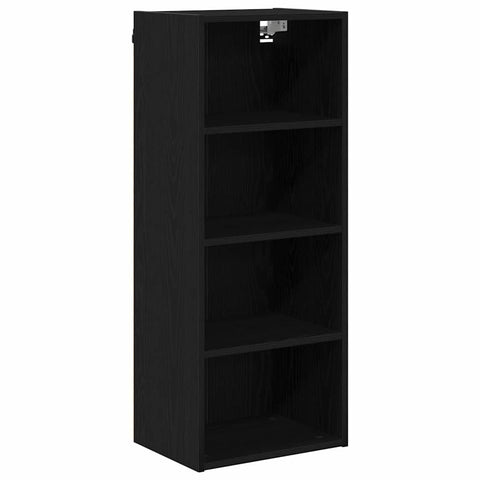 vidaXL Hanging Cabinet with Shelf Riga Black Oak 40 x 29.5 x 100 cm