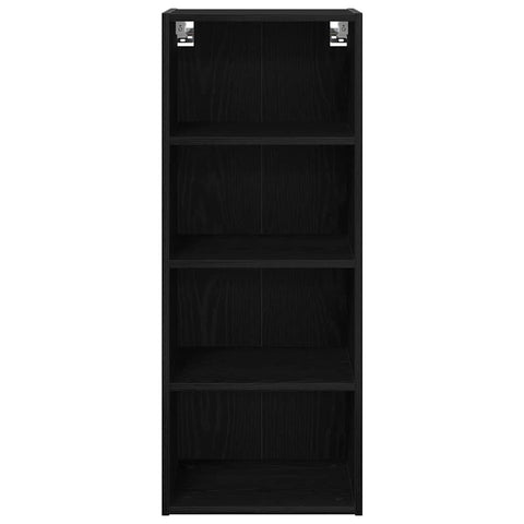 vidaXL Hanging Cabinet with Shelf Riga Black Oak 40 x 29.5 x 100 cm