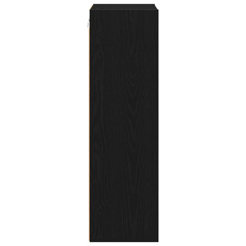 vidaXL Hanging Cabinet with Shelf Riga Black Oak 40 x 29.5 x 100 cm