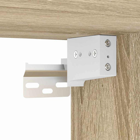 vidaXL Hanging Cabinet with Shelf Riga Sonoma Oak 40 x 29.5 x 100 cm