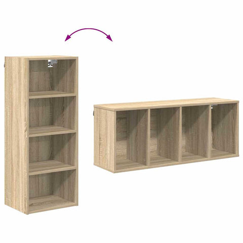vidaXL Hanging Cabinet with Shelf Riga Sonoma Oak 40 x 29.5 x 100 cm