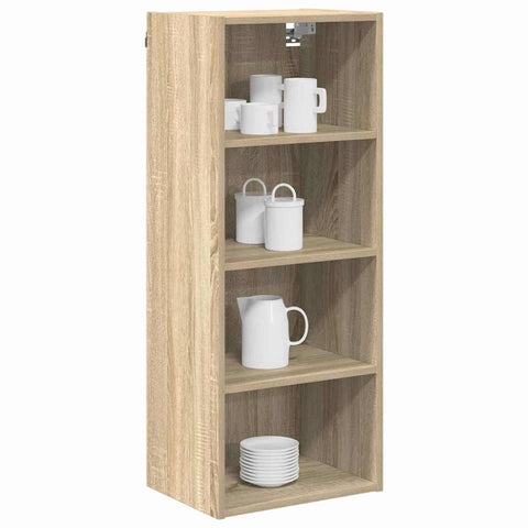 vidaXL Hanging Cabinet with Shelf Riga Sonoma Oak 40 x 29.5 x 100 cm