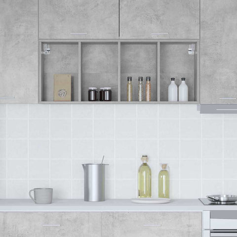 vidaXL Hanging Cabinet Riga Concrete Grey 40 x 29.5 x 100 cm