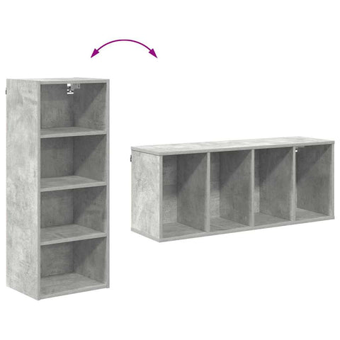 vidaXL Hanging Cabinet Riga Concrete Grey 40 x 29.5 x 100 cm