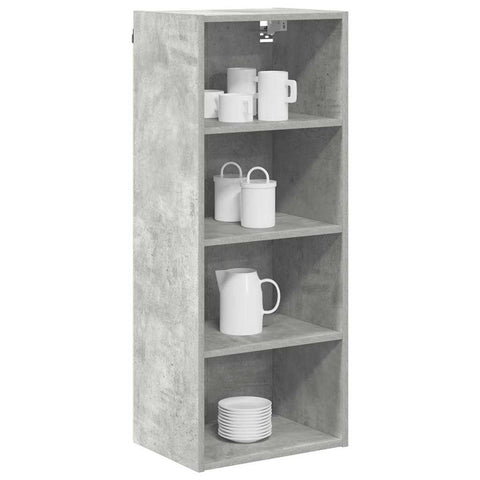 vidaXL Hanging Cabinet Riga Concrete Grey 40 x 29.5 x 100 cm