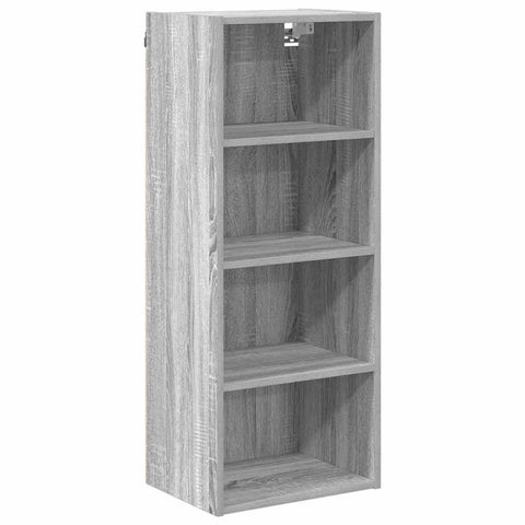 vidaXL Hanging cabinet with Shelf Riga Grey Sonoma 40 x 29.5 x 100 cm