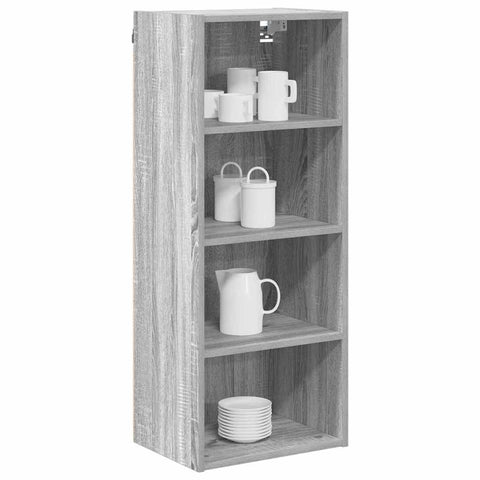 vidaXL Hanging cabinet with Shelf Riga Grey Sonoma 40 x 29.5 x 100 cm