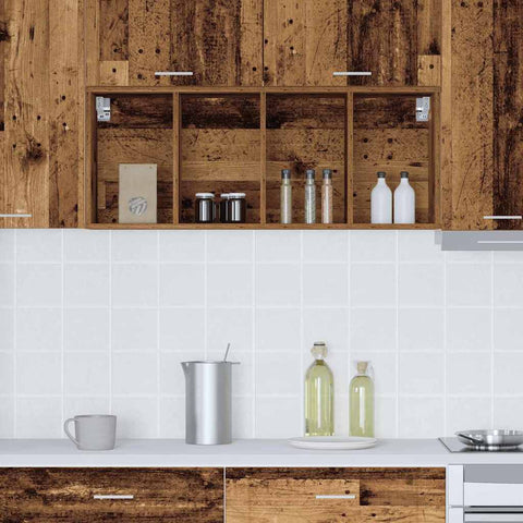 vidaXL Hanging Cabinet with Shelf Riga Old Wood 40 x 29.5 x 100 cm