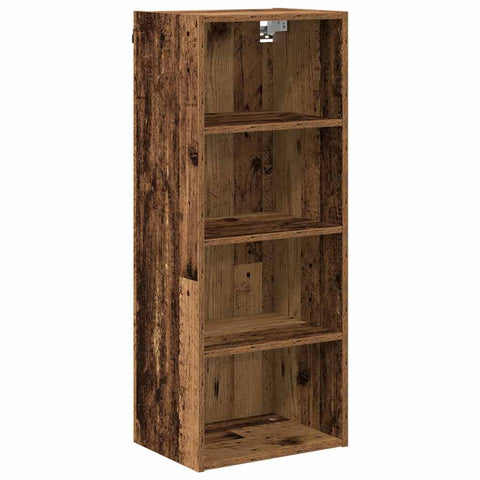 vidaXL Hanging Cabinet with Shelf Riga Old Wood 40 x 29.5 x 100 cm